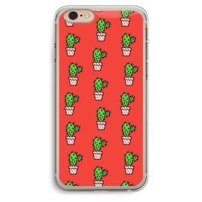Mini cactus: iPhone 6 Plus / 6S Plus Transparant Hoesje