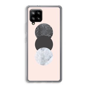 Marmeren cirkels: Samsung Galaxy A42 5G Transparant Hoesje
