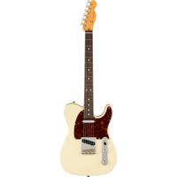 Fender American Professional II Telecaster RW Olympic White elektrische gitaar met koffer - thumbnail