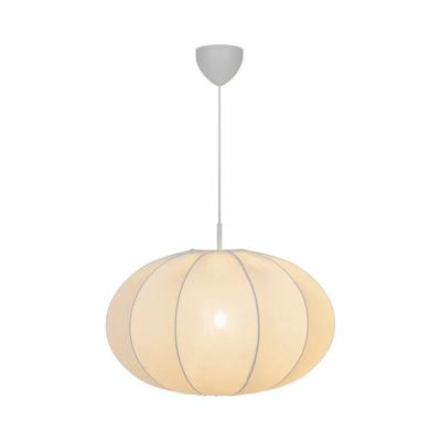 Hanglamp stof beige &apos;Aeron&apos; e27 60 cm