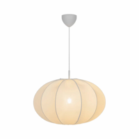 Hanglamp stof beige &apos;Aeron&apos; e27 60 cm