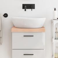 VidaXL Wastafelblad 40x30x(2-6) cm onbehandeld massief hout