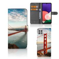 Samsung Galaxy A22 5G | Flip Cover | Golden Gate Bridge