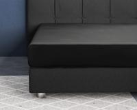 Primaviera Deluxe Satijnen Hoeslaken Zwart 180 x 200