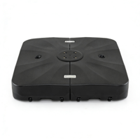 360°Draaibare Met Water/Zand Te Vullen Parasolvoet Op Wielen Met Telescopische Parasolvoet