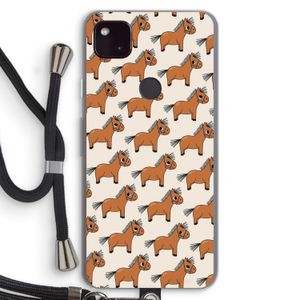 Pony: Pixel 4a 5G Transparant Hoesje met koord
