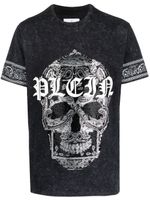 Philipp Plein t-shirt à motif cachemire - Noir