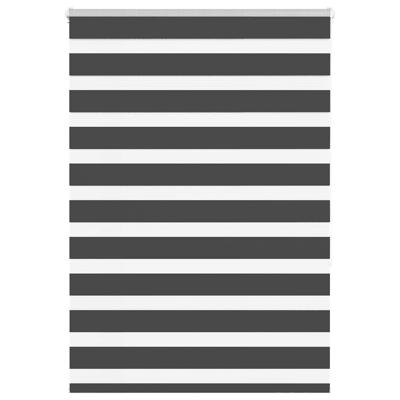VidaXL Zebra rolgordijn 105x150 cm stofbreedte 100,9 cm zwart