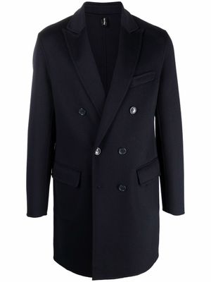 Paltò manteau court à boutonnière croisée - Bleu