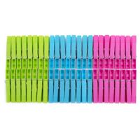 Benson Wasknijpers - 48x stuks - kleurenmix fel - kunststof - 8 cm Benson Wasknijpers - 48x stuks - kleurenmix fel - kunststof - 8 cm