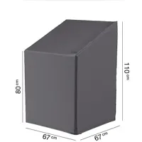 AeroCover stapelstoelhoes 67x67x80/110cm