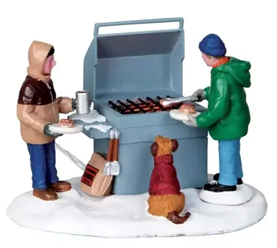 Lemax grillin&apos; & chillin&apos; verlicht kerstdorp tafereel Vail Village 2010