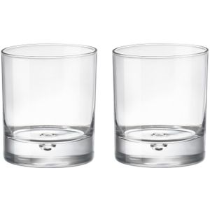 Whisky tumbler glazen - 6x - Barglass - transparant - 280 ml