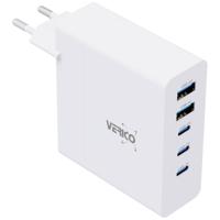 Verico Mojo 140W GaN 5 USB-oplader 140 W Thuis Uitgangsstroom (max.) 3250 mA Aantal uitgangen: 5 x USB, USB-C - thumbnail