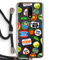 Fruitsticker: OnePlus 7 Transparant Hoesje met koord