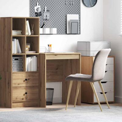 Bureau artisanaal eikenkleurig 60 x 50 x 76 cm Bewerkt hout