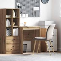 Bureau artisanaal eikenkleurig 60 x 50 x 76 cm Bewerkt hout