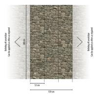 Livingwalls The Wall II - Grijs - Steenlook - 393171
