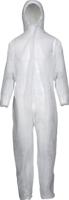 Asatex wegwerpoverall | maat xxl | wit | psa-categorie i | 1 stuk - pp-1l/xxl - pp-1l/xxl