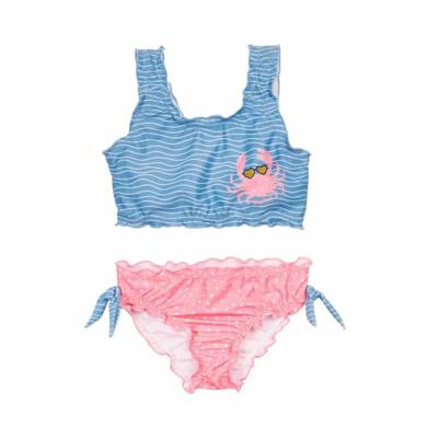 Playshoes bikini Krab Blauw Roze-110-116