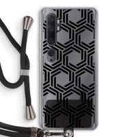 Geometrisch patroon: Xiaomi Mi Note 10 Pro Transparant Hoesje met koord