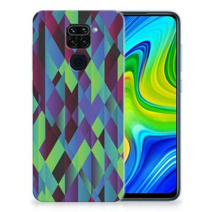 Xiaomi Redmi Note9 TPU Hoesje Abstract Green Blue