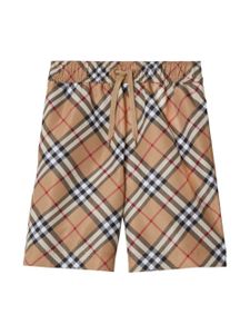 Burberry Kids short à lien de resserrage - Marron