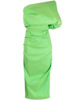 Rachel Gilbert robe asymétrique Kat à fronces - Vert