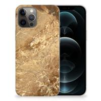 iPhone 12 Pro Max | TPU | Siliconen hoesje | Marmer Creme