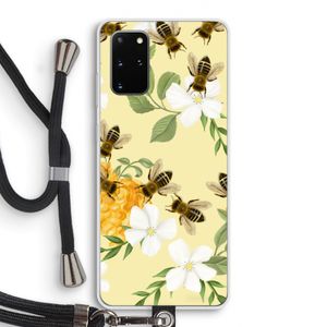 No flowers without bees: Samsung Galaxy S20 Plus Transparant Hoesje met koord