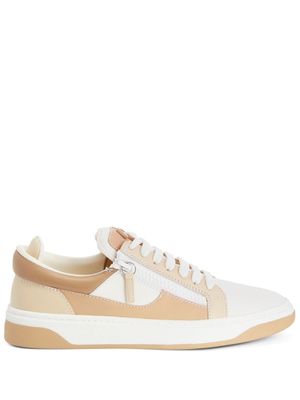 Giuseppe Zanotti baskets à empiècements - Blanc