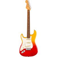 Fender Player Plus Stratocaster LH Tequila Sunrise PF linkshandige elektrische gitaar met deluxe gigbag - thumbnail