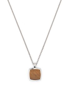 Tom Wood collier à pendentif Tiger Eye - Argent