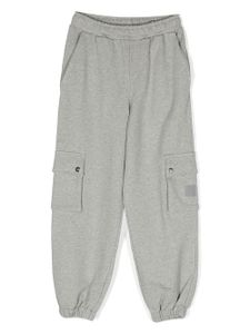 Balmain Kids pantalon de jogging à patch logo - Gris