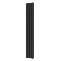 Designradiator Plieger Cavallino Retto Dubbel 905 Watt Middenaansluiting 200x29,8 cm Black Graphite