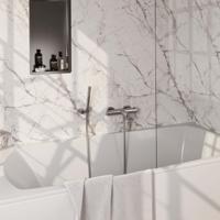 Brauer Brushed Edition Opbouw Baddouche Thermostaatkraan - Wandhouder - Staaf - Doucheslang - Handdouche - Rvs Geborsteld Pvd