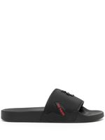 Raf Simons claquettes Astra à plaque logo - Noir