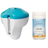 Zwembad chloorverdeler met thermometer incl chloortabletten 20g - thumbnail