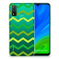 Huawei P Smart 2020 TPU bumper Zigzag Groen - thumbnail