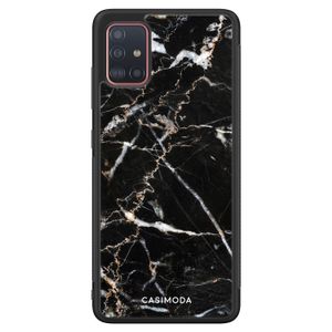 Samsung Galaxy A51 hoesje - Marmer zwart