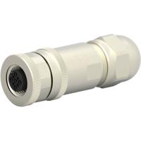 TE Connectivity T4110012021-000 Sensor/actuator connector, niet geassembleerd M12 Aantal polen: 2 Bus, recht 1 stuk(s)