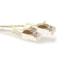 ACT Ivoor 0,5 meter SFTP CAT6A patchkabel snagless met RJ45 connectoren