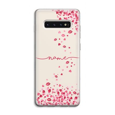 Hartjes en kusjes: Samsung Galaxy S10 4G Transparant Hoesje