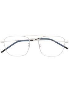 Saint Laurent Eyewear lunettes de vue SL309 à monture pilote - Argent