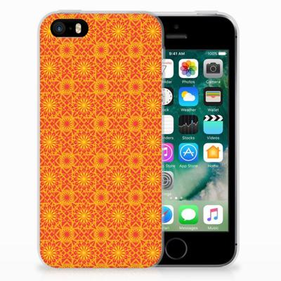 Apple iPhone SE | 5S | TPU bumper | Batik Oranje