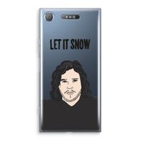 Let It Snow: Sony Xperia XZ1 Transparant Hoesje