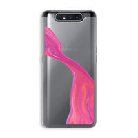 Paarse stroom: Samsung Galaxy A80 Transparant Hoesje Paarse stroom: Samsung Galaxy A80 Transparant Hoesje