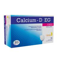 Calcium-D EG Forte 1000mg/800IE Citroensmaak 90 Kauwtabletten - thumbnail