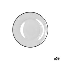 Dessertbord Bidasoa Glacial Filo Wit Keramisch Ø 19 cm (36 Stuks)
