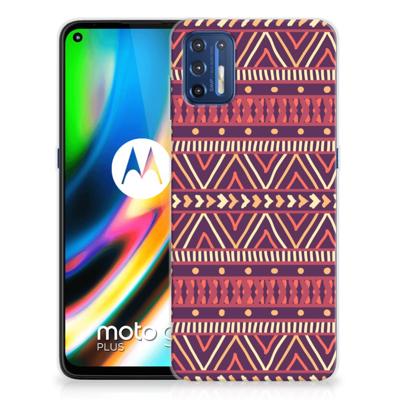 Motorola Moto G9 Plus | TPU bumper | Aztec Paars